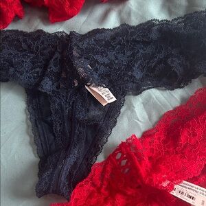 Victoria's Secret Black Lace Panties